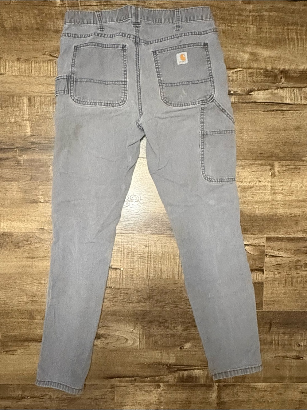 Carhartt Women’s Skinny Carpenter Jeans — Light Gray